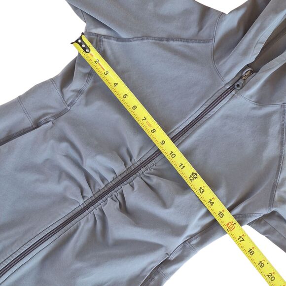 Life Is Good Activewear Good Move Full Zip Hooded Gray Jacket Semi Fitted Peru - Picture 12 of 16